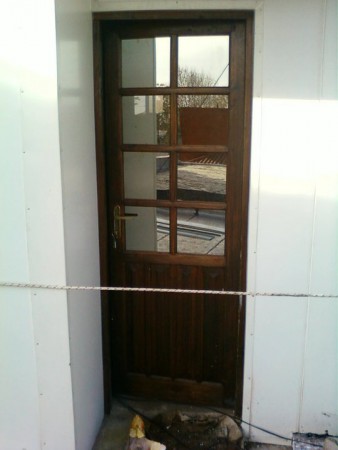 Colocación de aberturas en madera